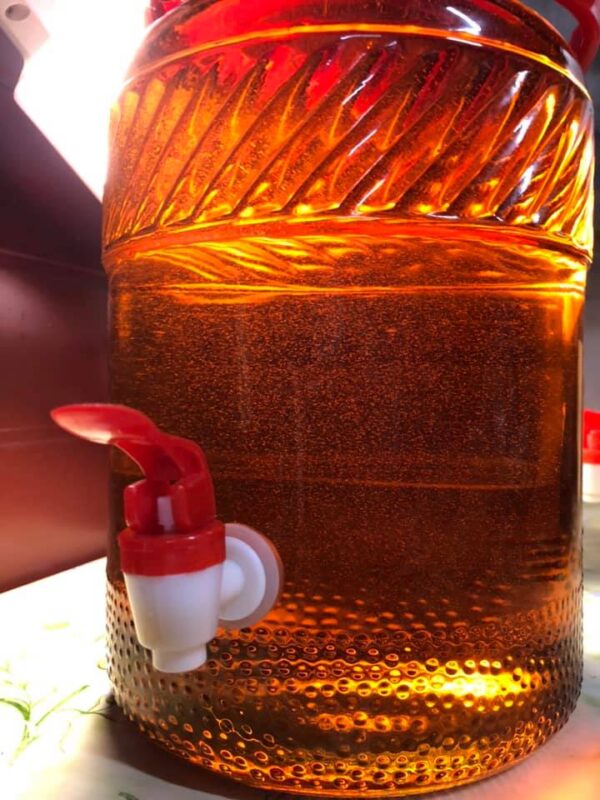 Glasdose mit 5 l Hahn – Bild 2