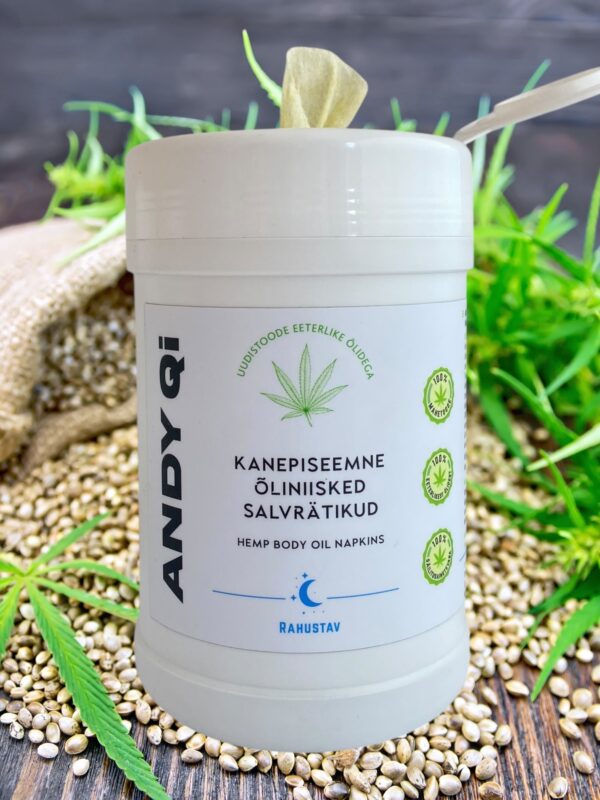 Hemp seed oil moistened napkins "Calming" - Image 2