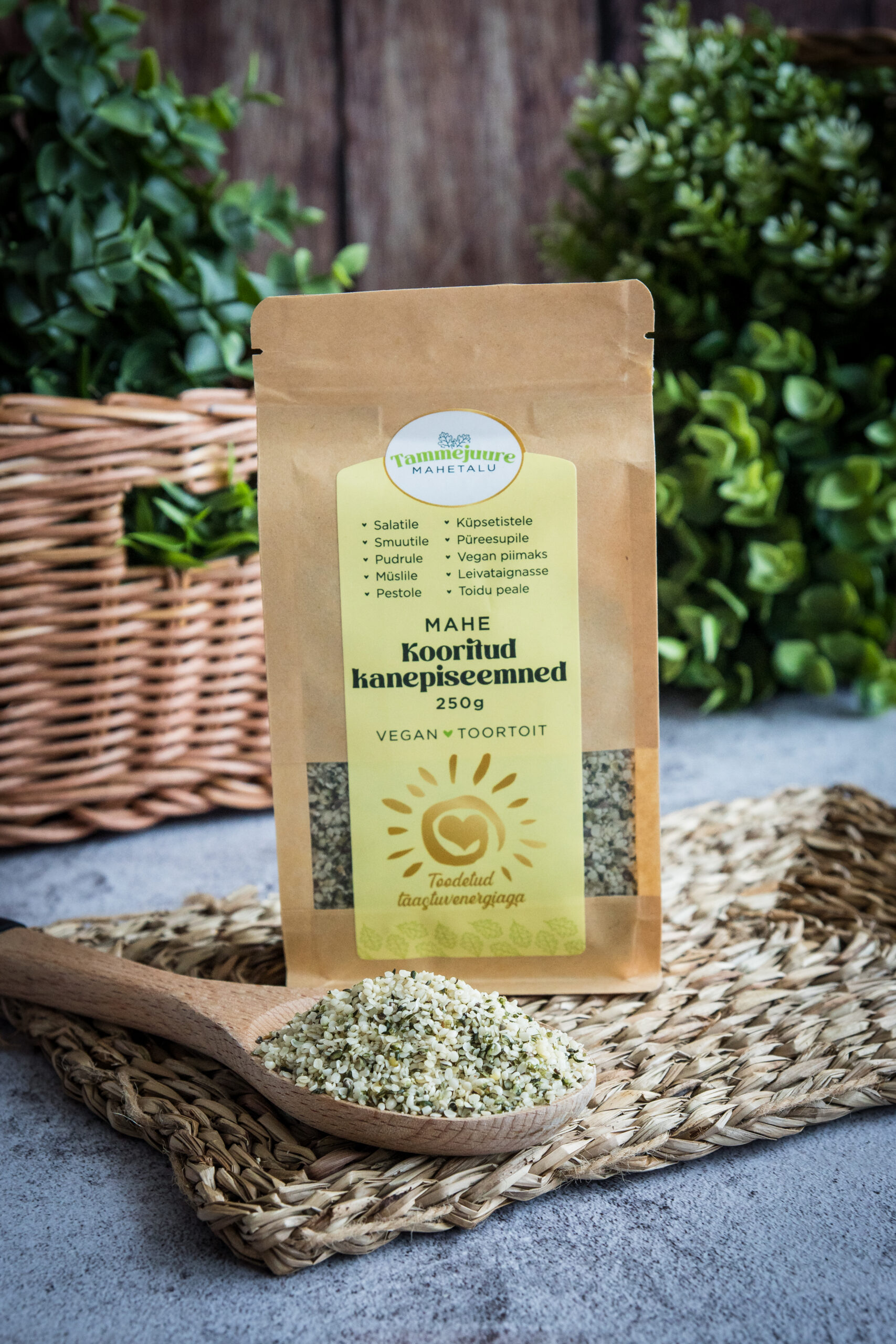 Очищенные семена конопли (органическиe)